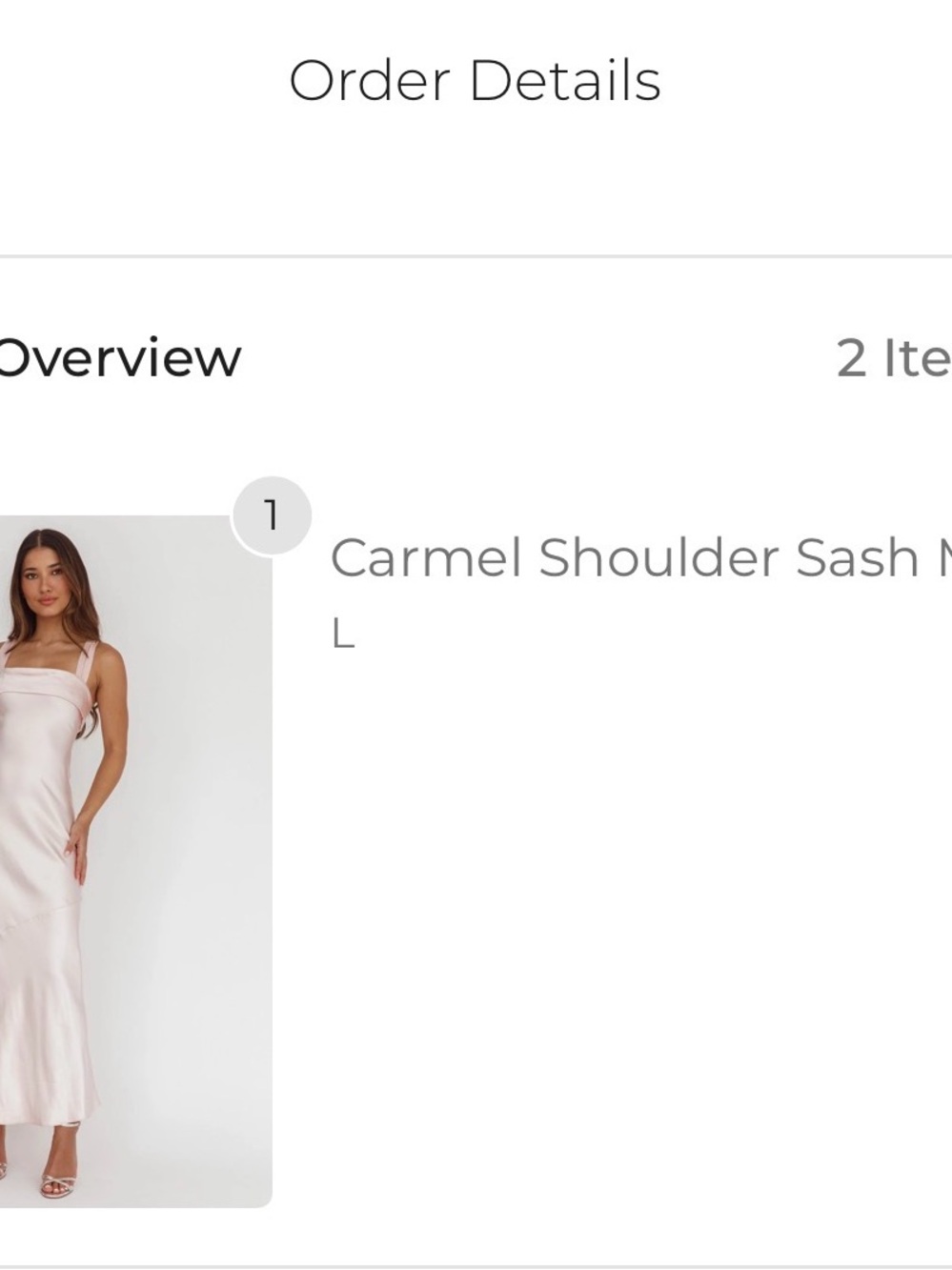 Carmel Shoulder Sash Maxi Dress - Blush Pink